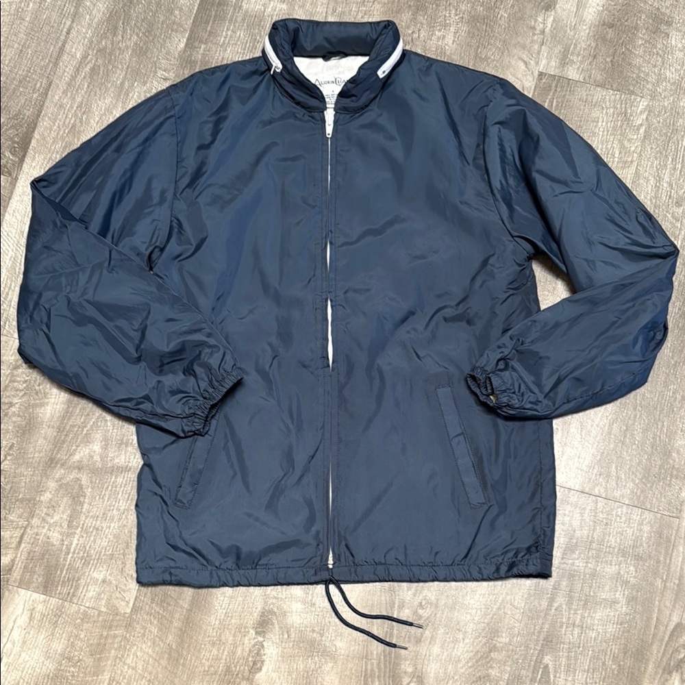 Alison Craig Navy Hoded Windbreaker